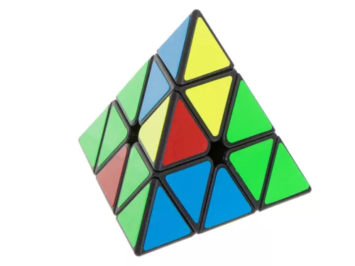 PYRAMINX puzzle kocka játék Black MoYu