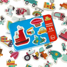 Puzzle egy dobozban járművek 24 rejtvények