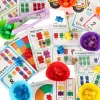 Teddy mackók oktatási tanulás számolni montessori 44el.