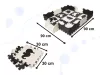 Hab puzzle szőnyeg / játszószőnyeg gyerekeknek 25 darab fekete-fehér