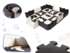 Hab puzzle szőnyeg / játszószőnyeg gyerekeknek 25 darab fekete-fehér