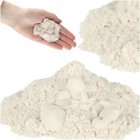 Kinetikus homok 1kg zsákban fehér