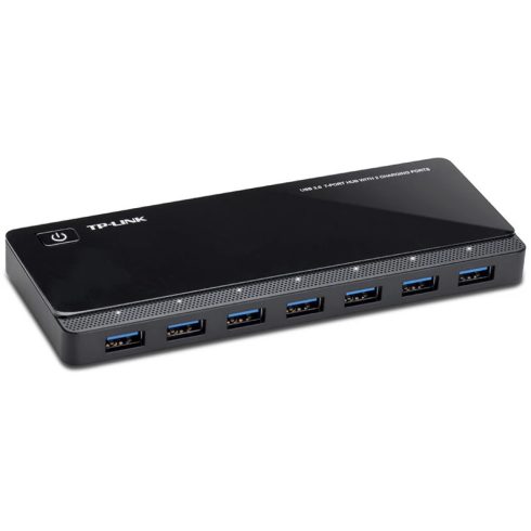 TP-LINK UH720 7 portos 3.0-s USB hub 2 töltési csatlakozással