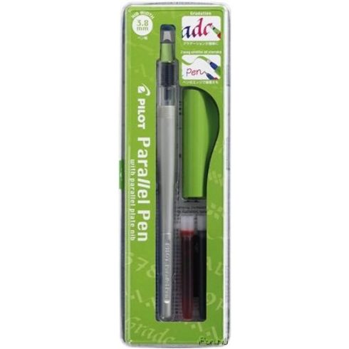 PILOT Töltőtoll 0.5-3.8 mm zöld kupak Parallel Pen