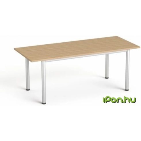 MAYAH Tárgyalóasztal szürke fémlábbal 80x190 cm Freedom SV-42 kőris