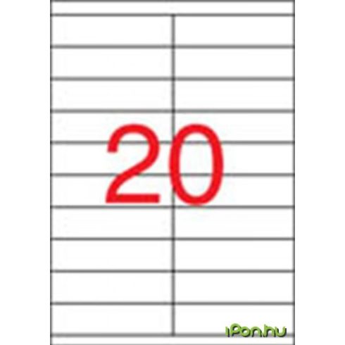APLI 2 pályás etikett 105 x 29 mm 2000 etikett/csomag