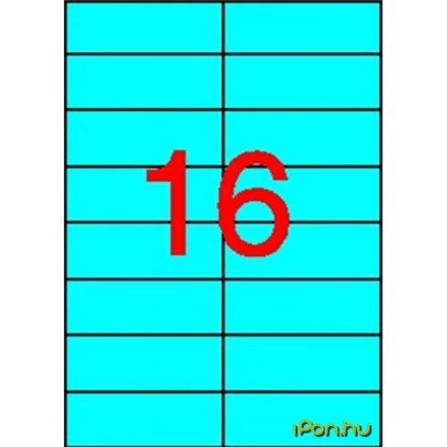 APLI 2 pályás színes etikett 105 x 37 mm kék 320 etikett/csomag