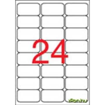   APLI 3 pályás etikett 64 x 339 mm kerekített sarkú 2400 etikett/csomag