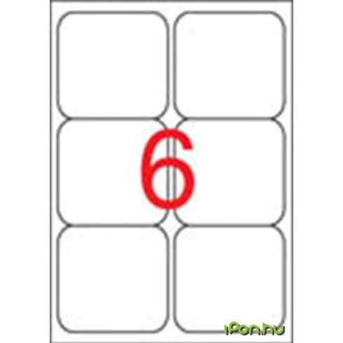 APLI 2 pályás etikett 991 x 931 mm kerekített sarkú 600 etikett/csomag