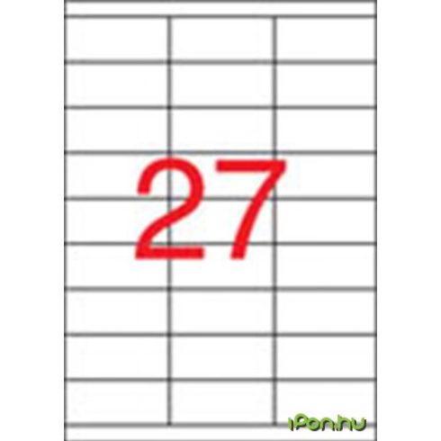 APLI 3 pályás etikett 70 x 30 mm 2700 etikett/csomag
