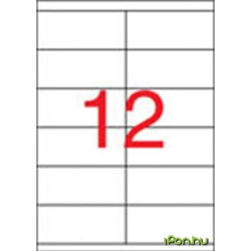 APLI 2 pályás etikett 105 x 48 mm 1200 etikett/csomag
