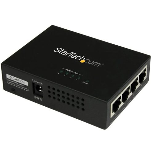 STARTECH 4-Port Gigabit Midspan - PoE+ Injector - 802.3at/af