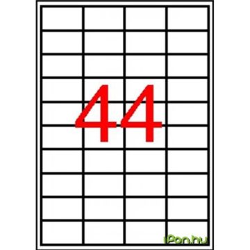   APLI 4 pályás átlátszó etikett 485 x 254 mm kerekített sarkú tintasugaras nyomtatóhoz 440 etikett/csomag