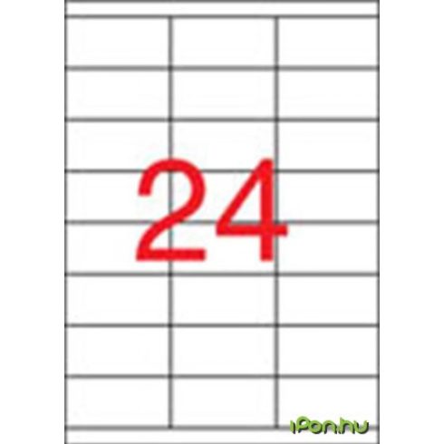 APLI 3 pályás etikett 70 x 338 mm 2400 etikett/csomag