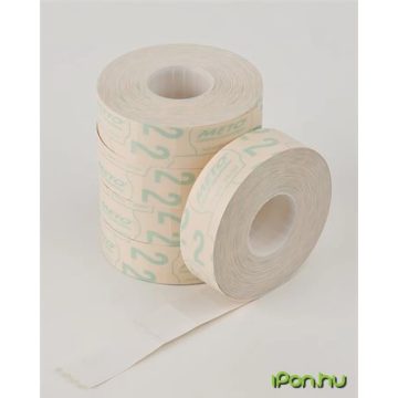 METO Árazócímke 19x16mm kétsoros fehér