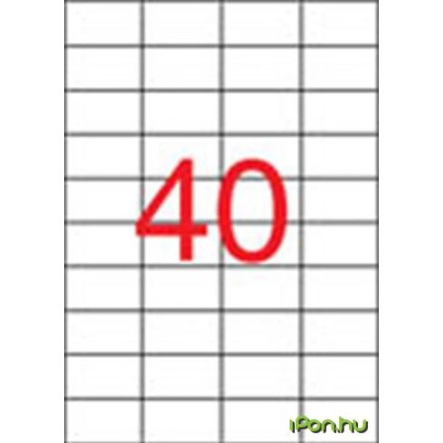 APLI 4 pályás etikett 525 x 297 mm 20.000 etikett/csomag