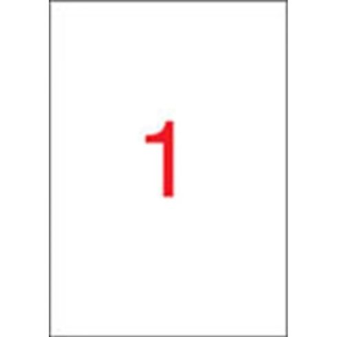 APLI 1 pályás etikett 210 x 297 mm 500 etikett/csomag
