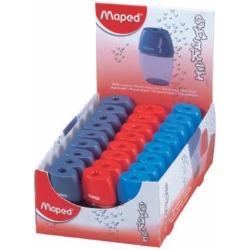 MAPED SHAKER egylyukú tartályos hegyező 25 db/display