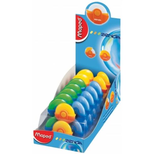 MAPED Zenoa zárható műanyag tokos radír 30 db/display