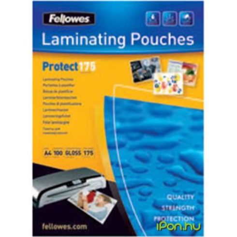FELLOWES A4 fényes lamináló fólia 175 mikron