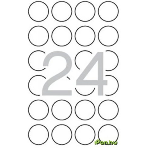 APLI Biztonsági etikett köralakú 40 mm átmérő 240 etikett/csomag