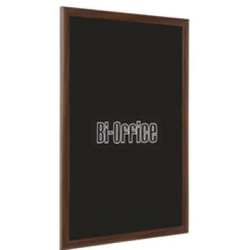   BI-OFFICE Fekete krétás információs tábla cseresznyefa keret 45 x 60 cm
