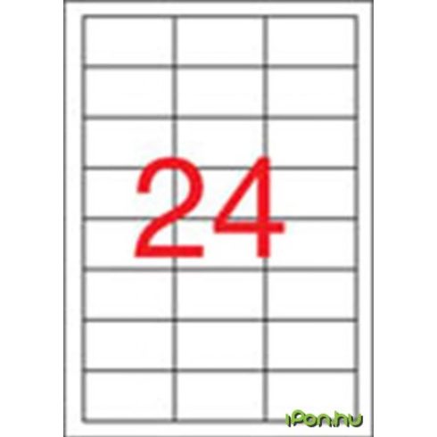 APLI 3 pályás etikett 646 x 338 mm eltávolítható 2400 etikett/csomag
