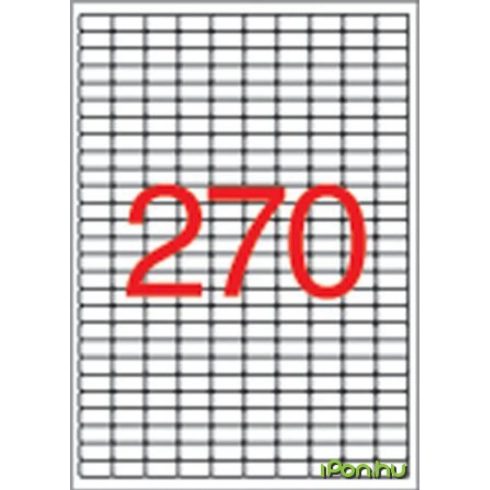 APLI etikett 17.8x10 mm eltávolítható kerekített sarkú 6750 etikett/csomag
