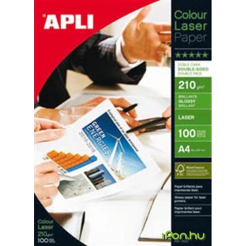 APLI Lézer nyomtatópapír fényes kétoldalas A4 210gr