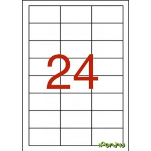 APLI 3 pályás vízálló etikett 646 x 338 mm fehér 480 etikett/csomag