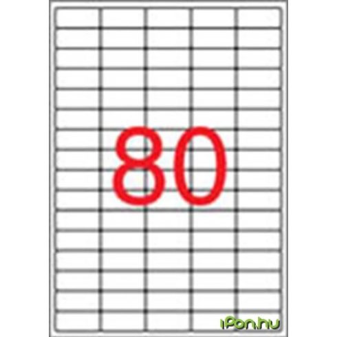 APLI 5 pályás etikett 356 x 169 mm eltávolítható kerekített sarkú 2000 etikett/csomag