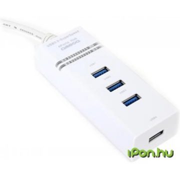 OMEGA USB 3.0 HUB 4-PORTS OUH34W fehér
