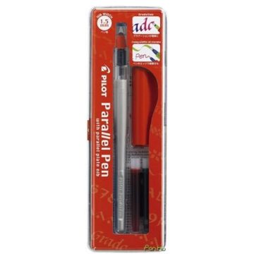 PILOT Töltőtoll 0.1-1.5 mm piros kupak Parallel Pen