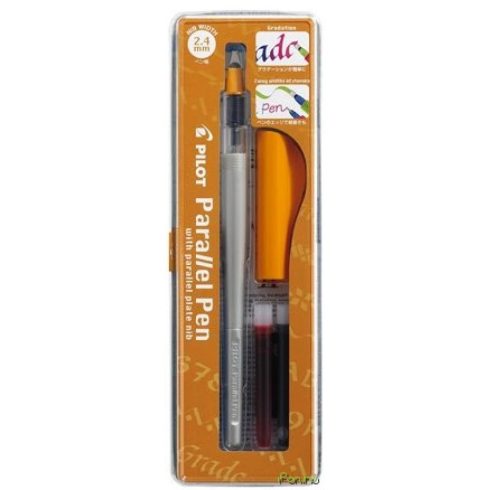 PILOT Töltőtoll 0.5-2.4 mm narancssárga kupak Parallel Pen