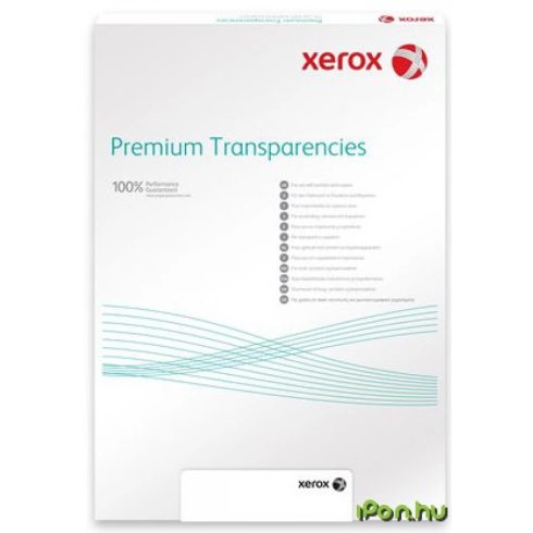 XEROX A/4 fólia víztiszta fekete-fehér fénym./lézernyomtatóhoz