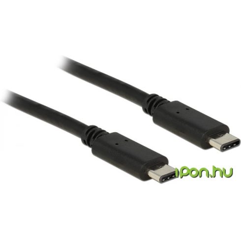 DELOCK USB 2.0 Type C Összekötő Fekete 1m 83673