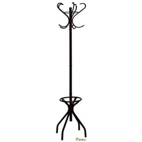 Bistrot" ruhafogas fekete váz 5 db karral 185 cm