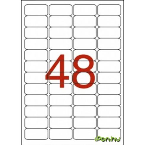 APLI 4 pályás vízálló etikett 457x212 mm 960 etikett/csomag