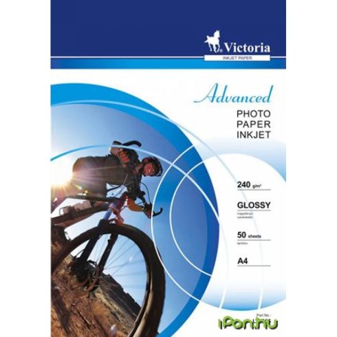VICTORIA "Advanced" magasfényű fotópapír A4 240gr (50 lap)