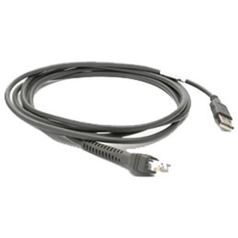 ZEBRA CBA-U01-S07ZAR 2.13 méteres USB adat kábel LS1908 vonalkód olvasóhoz