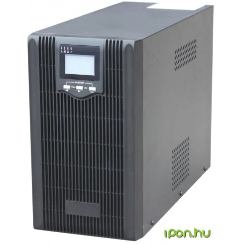 GEMBIRD 2000VA pure sine wave UPS LCD display USB fekete