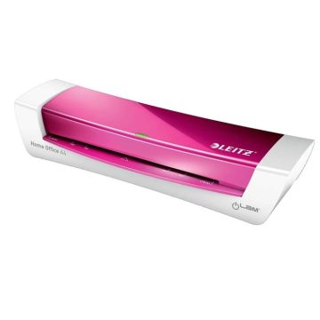   LEITZ Laminálógép A4 80-125 mikron iLam Home Office rózsaszín