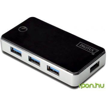 DIGITUS USB 3.0 Hub 4-port fekete