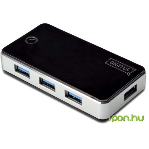 DIGITUS USB 3.0 Hub 4-port fekete