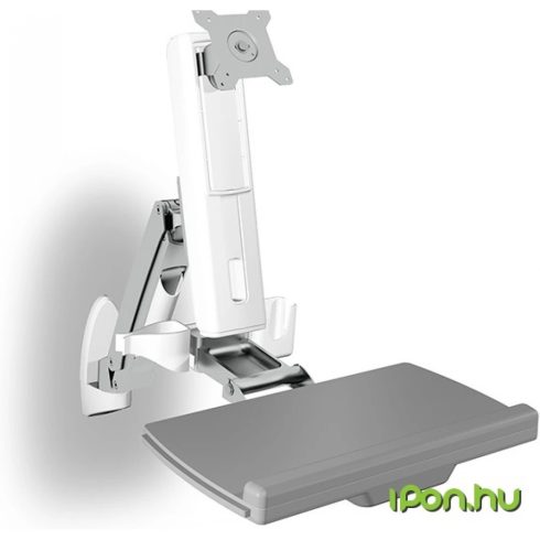 ICY BOX IB-MS600-W - Wall mount for a display size up to 24" (61 cm) with additional mouse and keybord workspace