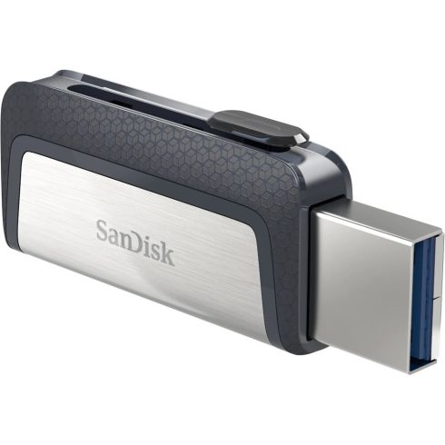SANDISK Ultra Dual 128GB USB 3.1 + USB 3.1 Type C Fekete-Ezüst