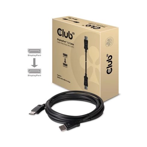 CLUB3D DisplayPort 1.2/1.2a Összekötő Fekete 3m CAC-1064