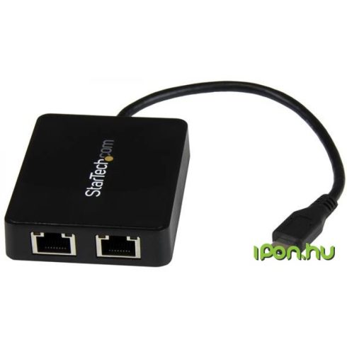 STARTECH USB-C to Dual Gigabit Ethernet Adapter with USB (Type-A) Port 1Gbps