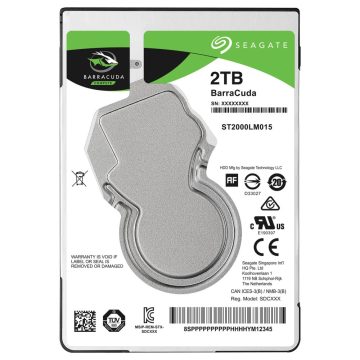   SEAGATE BarraCuda 2TB 2.5" 5400rpm 128MB SATA ST2000LM015