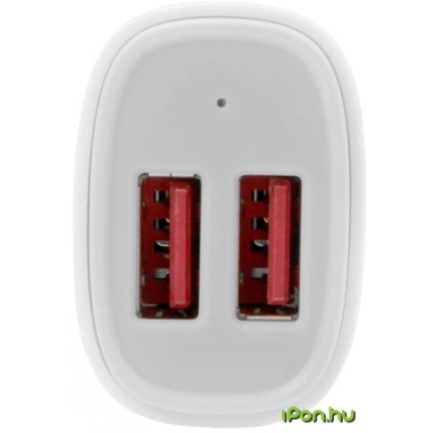 STARTECH Dual-Port USB Car Charger - 24W/4.8A fehér